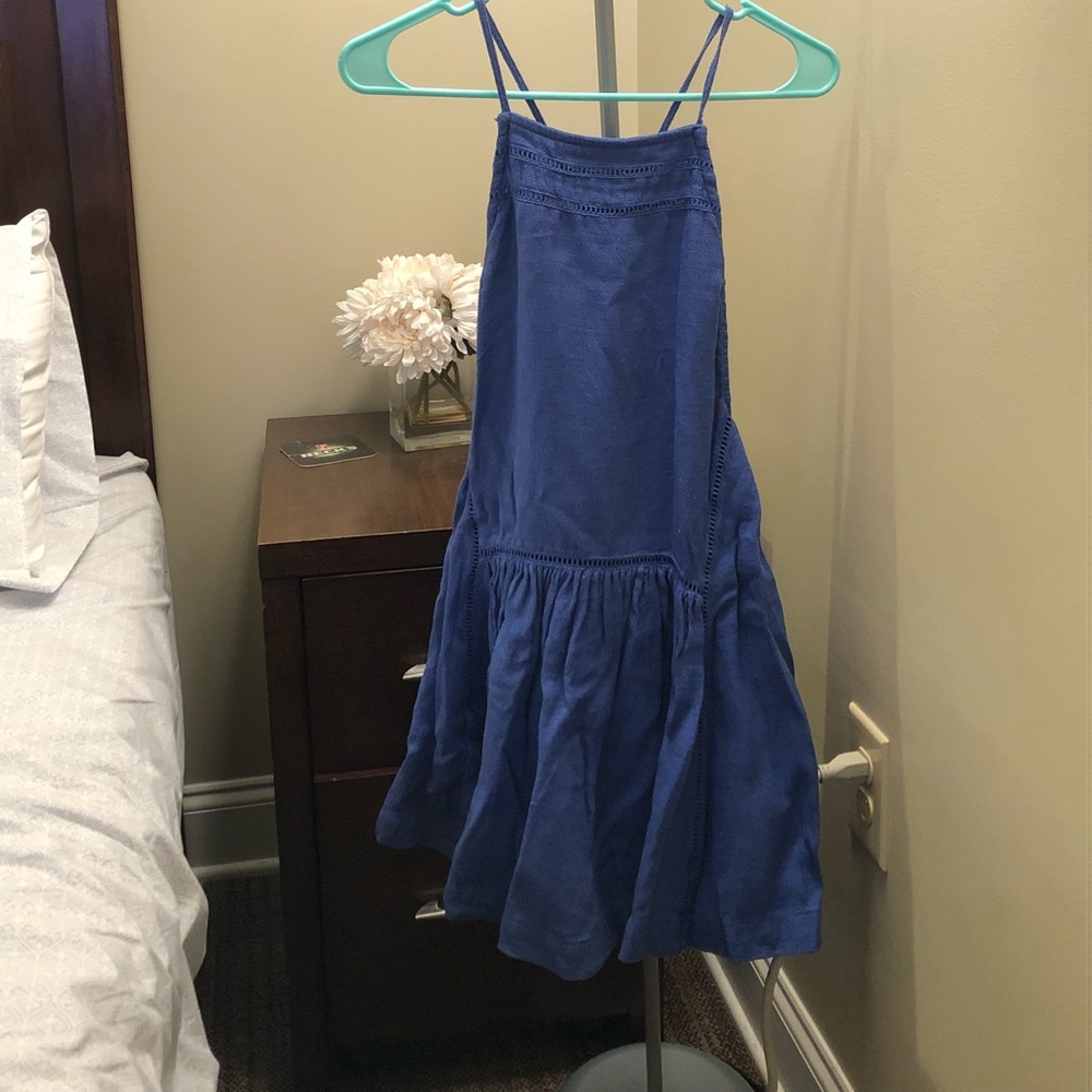 Free People Blue Flowy Dress